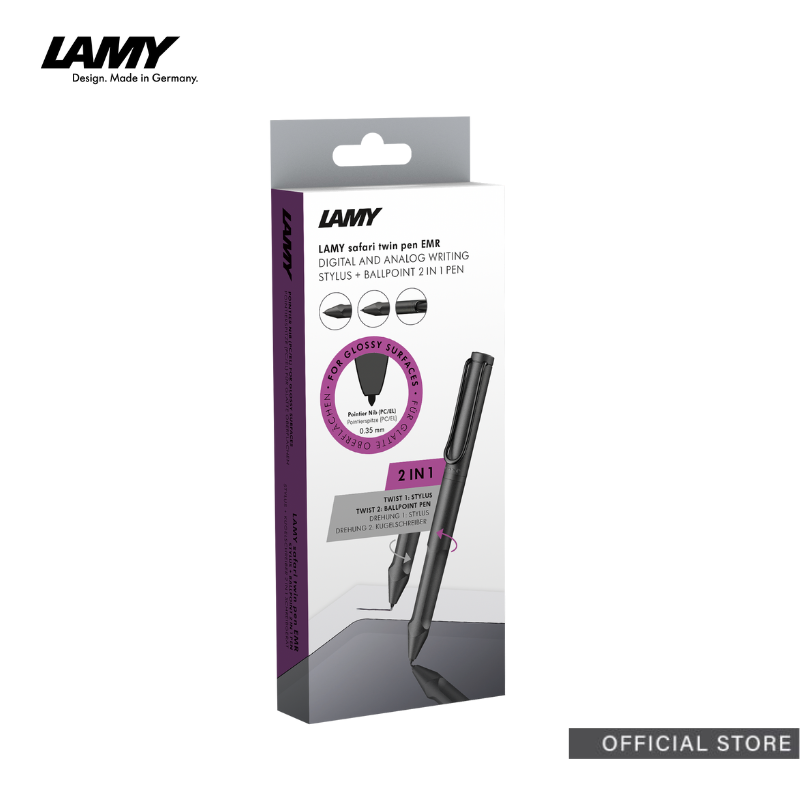 LAMY safari twin pen all black EMR