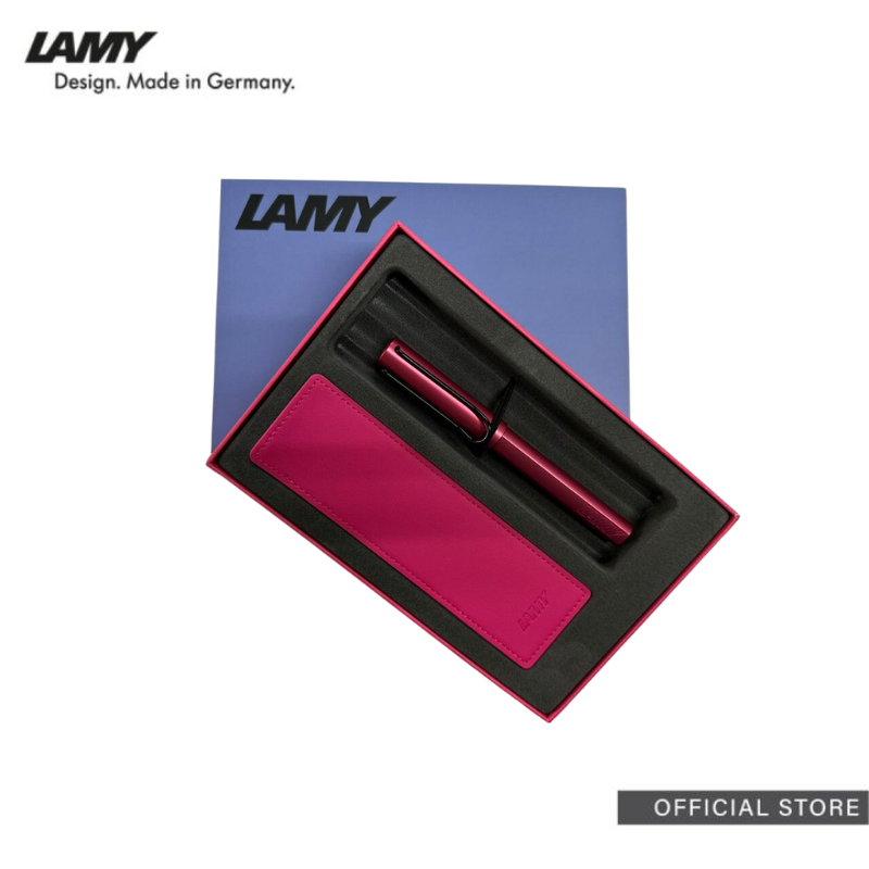 LAMY AL-star fiery Rollerball Pen + Pen Pouch Set
