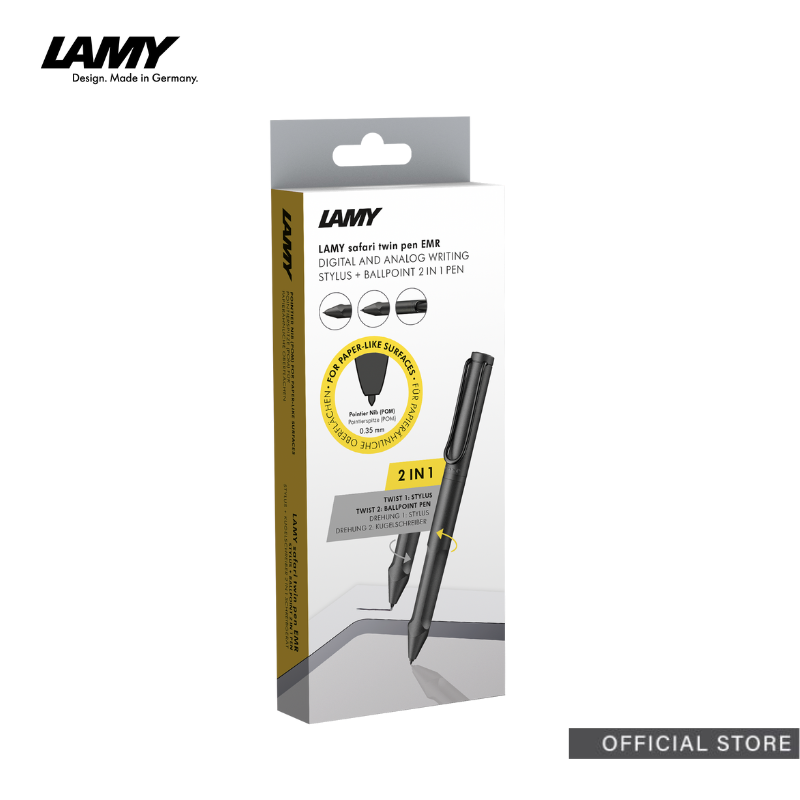 LAMY safari twin pen all black EMR