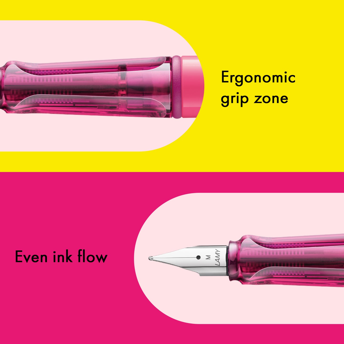LAMY safari Fountain Pen neonyellow/neonpink (SE 26)