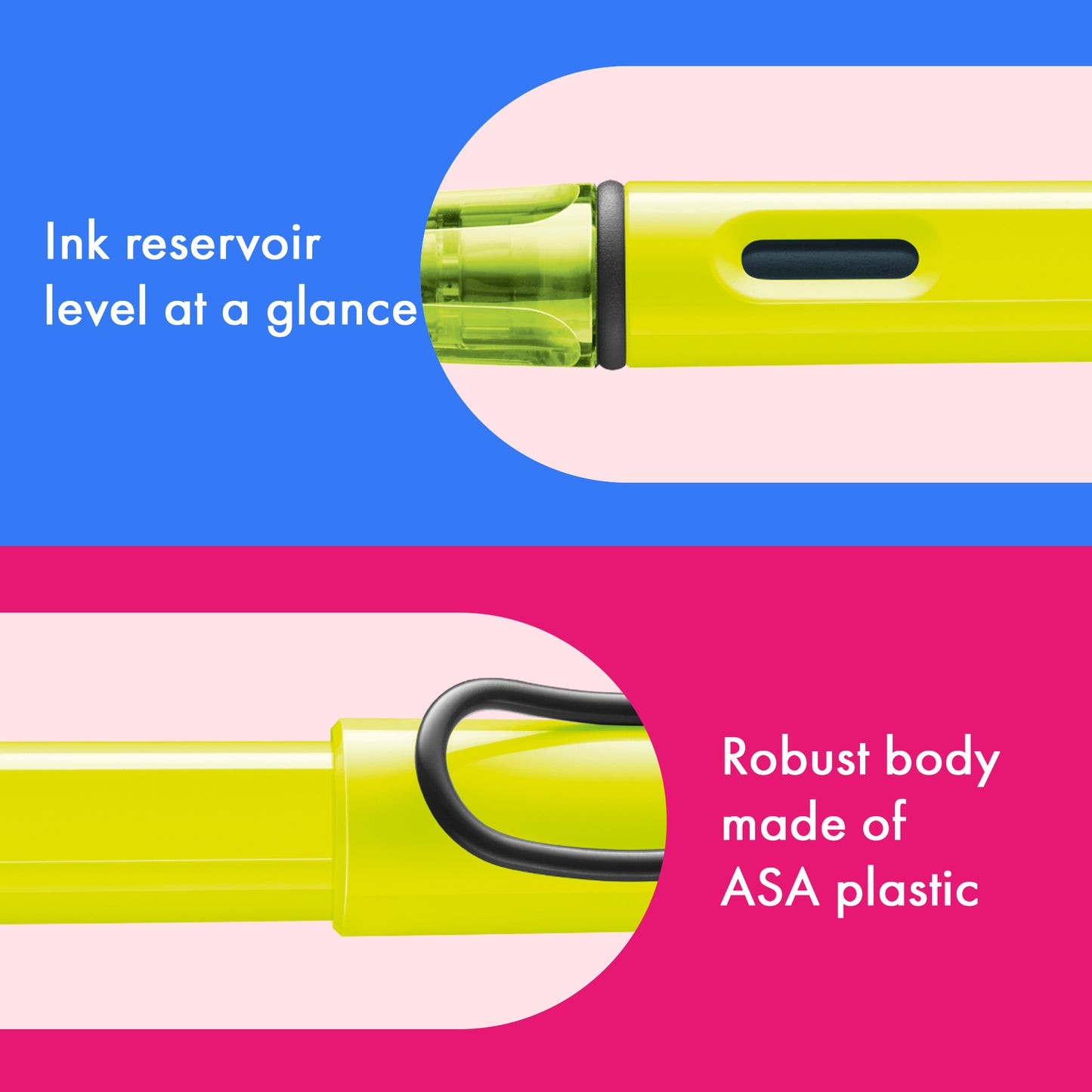 LAMY safari Fountain Pen neonyellow/neonpink (SE 26)