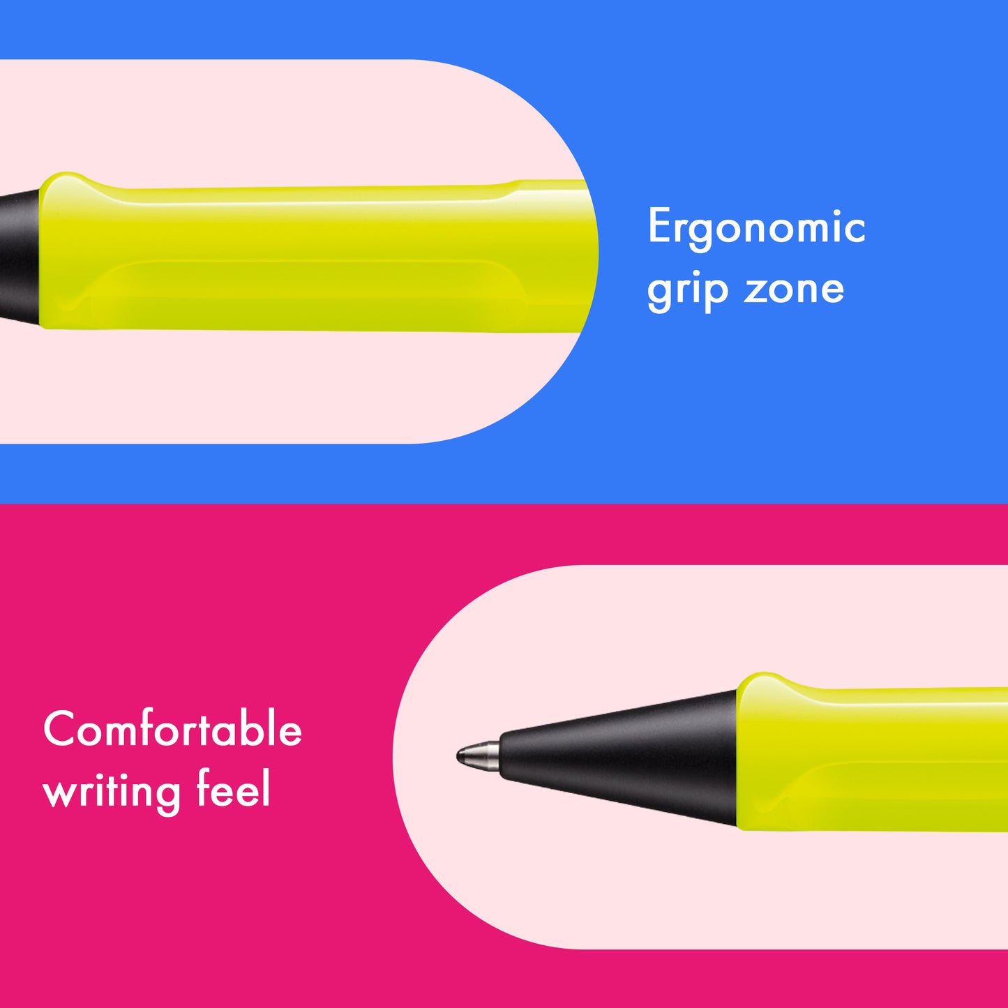 LAMY safari Ballpoint Pen neonyellow/neonpink (SE 26)