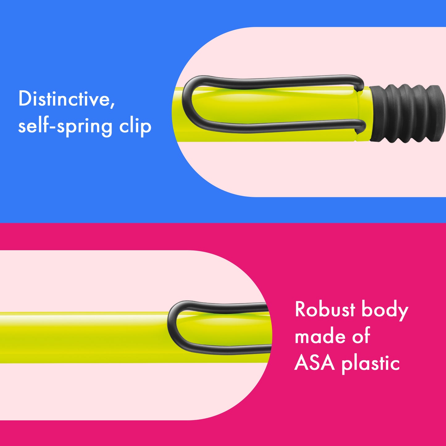LAMY safari Ballpoint Pen neonyellow/neonpink (SE 26)
