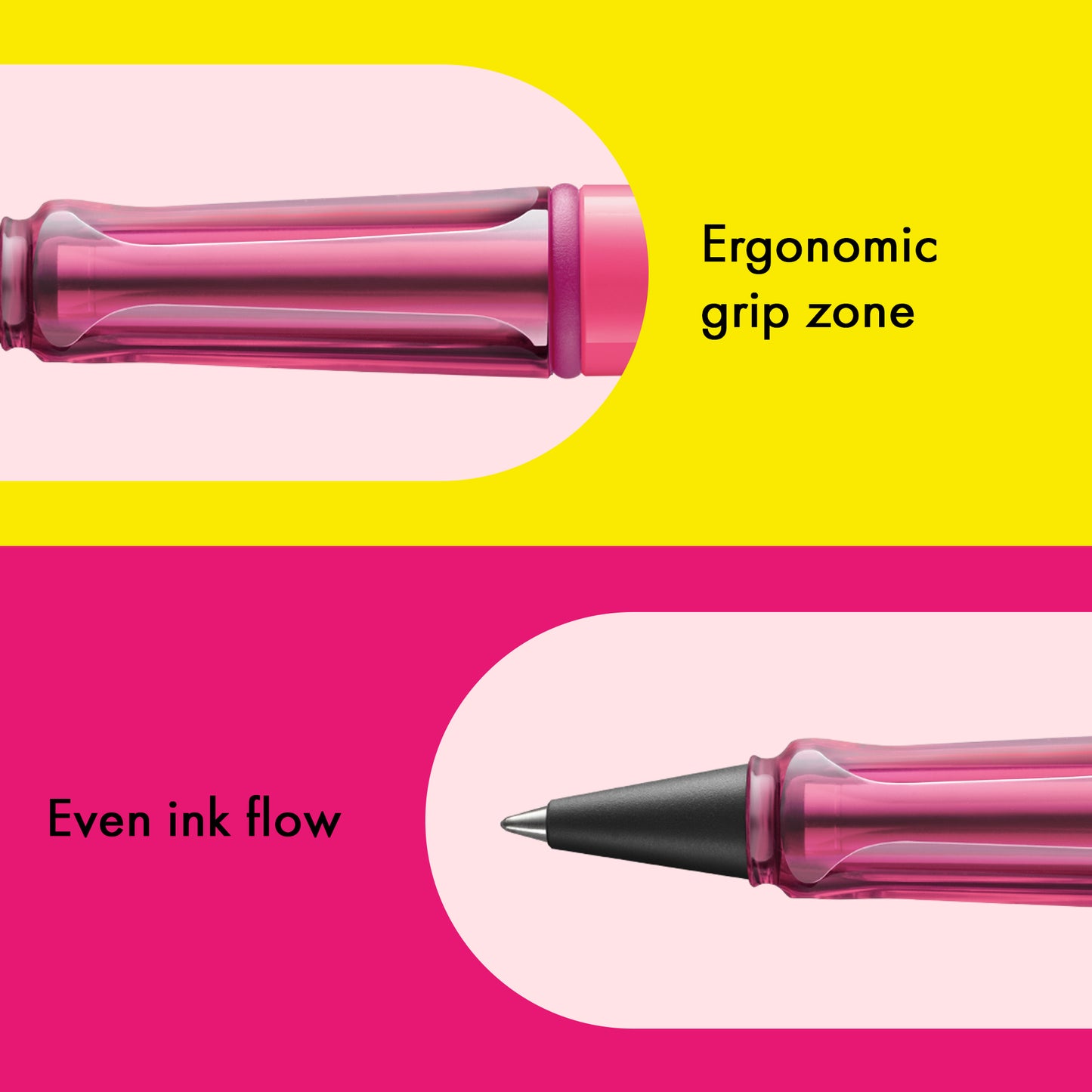 LAMY safari Rollerball Pen neonyellow/neonpink (SE 26)