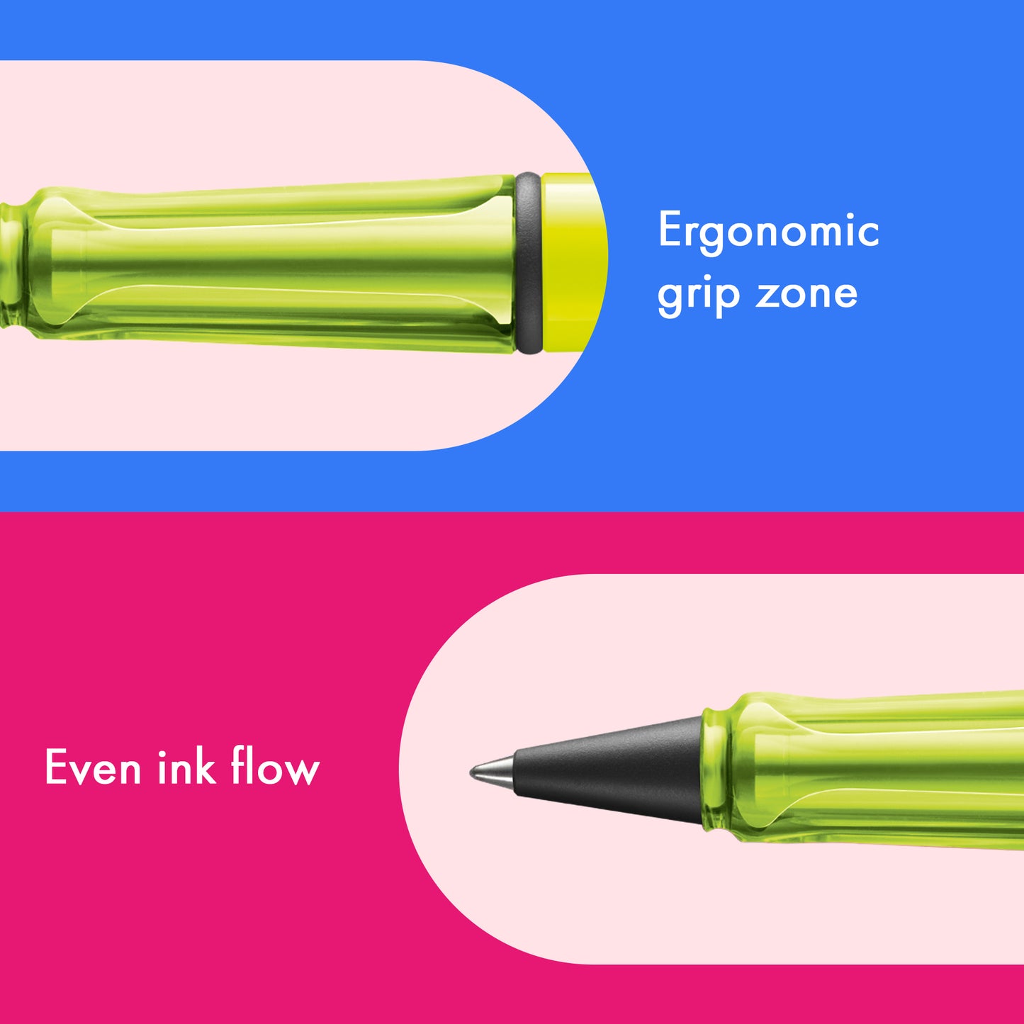 LAMY safari Rollerball Pen neonyellow/neonpink (SE 26)