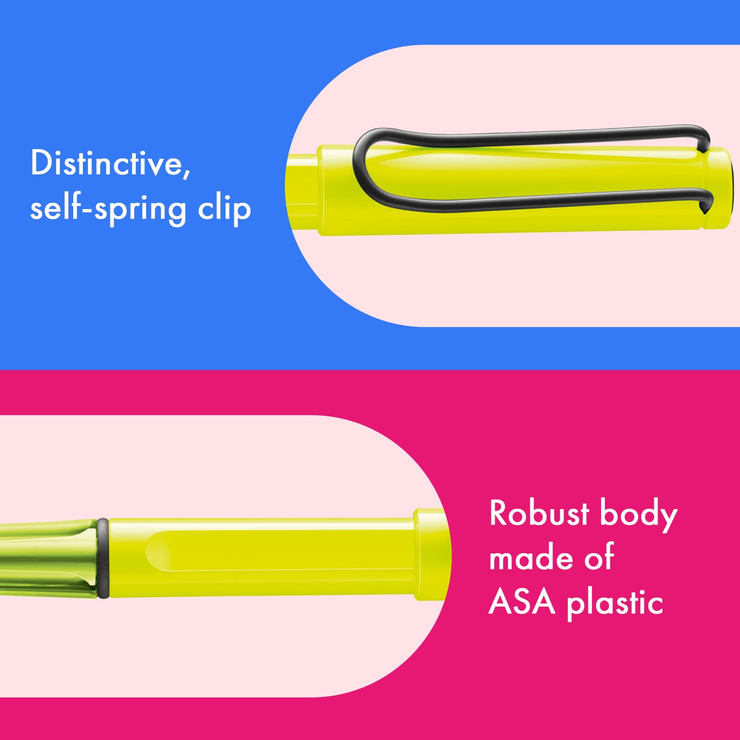 LAMY safari Rollerball Pen neonyellow/neonpink (SE 26)