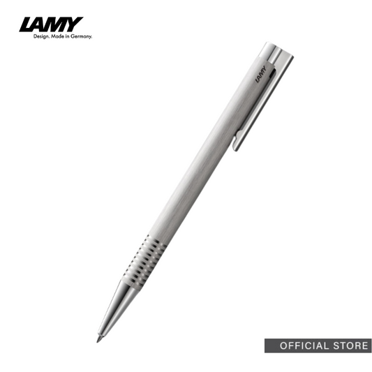 LAMY 206 logo Brushed Steel Ballpoint Pen