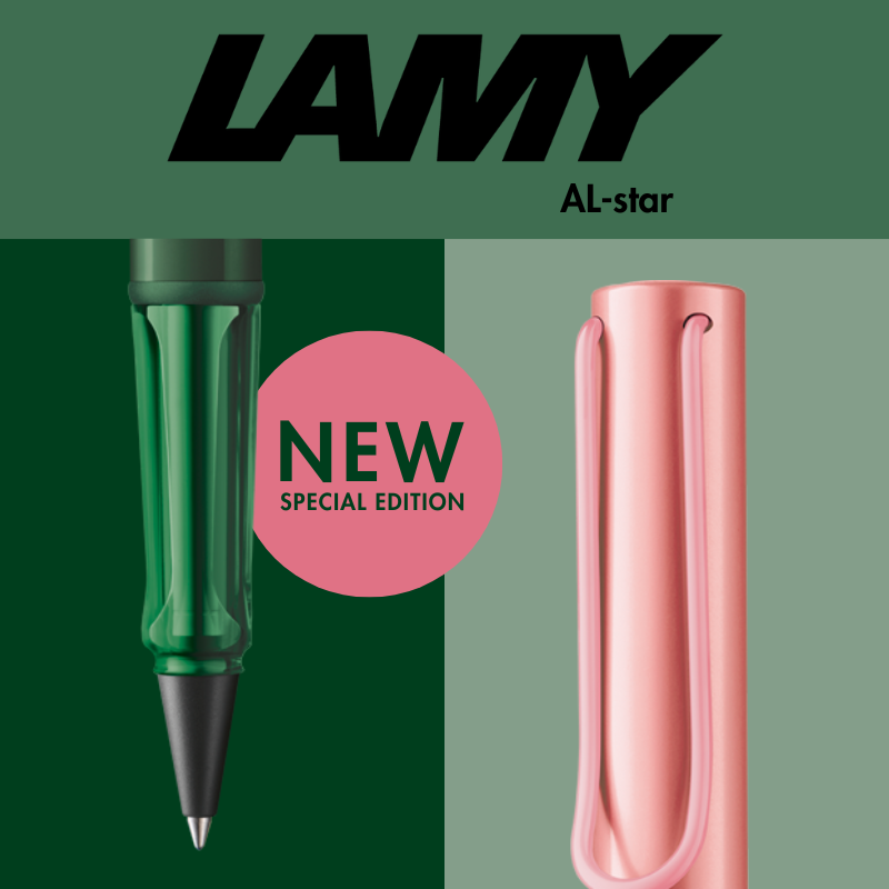 LAMY AL-star Rollerball Pen pine/flamingo Pen Pouch Set (Gift Set) (SE 26)