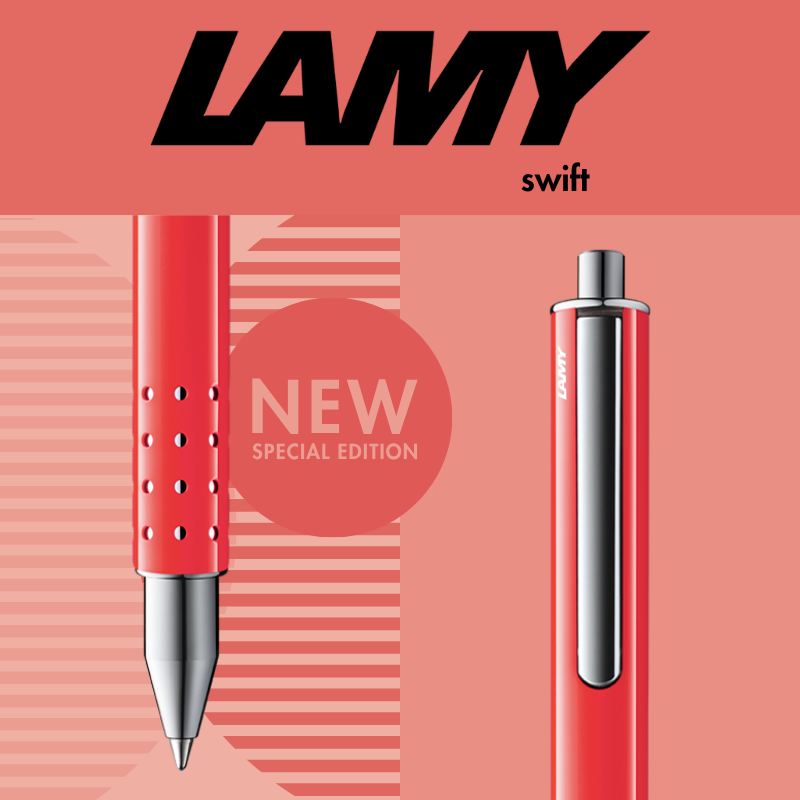 LAMY swift Rollerball Pen sunset + Pen Pouch Set (SE 26)