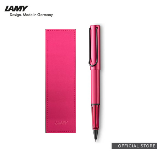 LAMY AL-star fiery Rollerball Pen + Pen Pouch Set