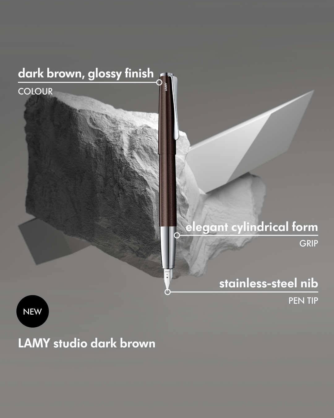 LAMY 069 studio dark brown Fountain Pen Nib EF/F/M - (2022 SE)